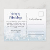 何シンプル年メリークリスマスグリーティングホリダ シーズンポストカード (裏面)