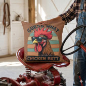 何チキンお尻おもしろいレトロ クッション