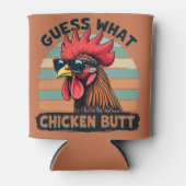 何チキンお尻おもしろいレトロ 缶クーラー (正面)