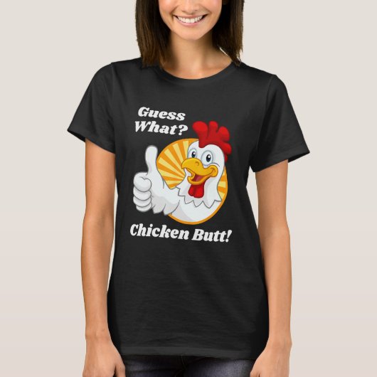 何チキンお尻おもしろい笑わされるクラシックJo Tシャツ (正面)