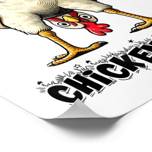 何チキンお尻チキン物ジョークお尻胡 ポスター (角)