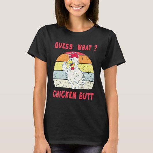 何チキンお尻動物 Tシャツ (正面)