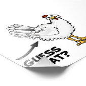 何チキンお尻 フォトプリント            (角)