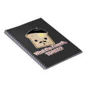 何トーストかわいフランスのかわいいトースト漫画 ノートブック (右側)