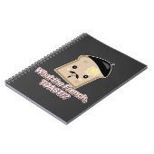 何トーストかわいフランスのかわいいトースト漫画 ノートブック (左側)