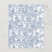 何ビクトリアンか青いフランスのブライダルシャワー (裏面)