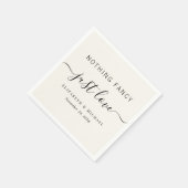 何ファンシーもクリームを愛し結婚ない スタンダードカクテルナプキン (角)