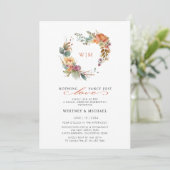 何ファンシーもモノグラムを愛してカジュアルい結婚ない 招待状 (スタンド正面)