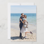 何ファンシーもモノグラムを愛してカジュアルい結婚ない 招待状 (裏面)