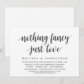 何ファンシーも好きじゃない結婚の駆け落ちディナー 招待状 (正面/裏面)