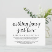 何ファンシーも好きじゃない結婚の駆け落ちディナー 招待状 (スタンド正面)