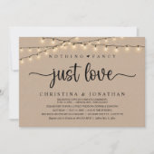 何ファンシーも好きでは素朴結婚ない 招待状 (正面)