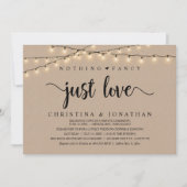 何ファンシーも好きでは素朴結婚ない 招待状 (正面)