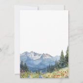 何ファンシーも山素朴の結婚愛 招待状 (裏面)