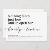 何ファンシーも愛しおもしろいた詳細結婚 招待状 (正面/裏面)