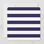 何ファンシーも愛しカジュアルて無結婚国のネイビーブルー 招待状 (裏面)