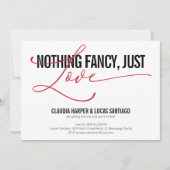 何ファンシーも愛しカジュアル結婚ない 招待状 (正面)