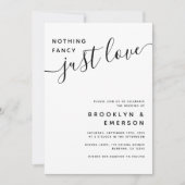 何ファンシーも愛しカジュアル結婚ない 招待状 (正面)