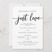 何ファンシーも愛しカジュアル結婚ない 招待状 (正面)