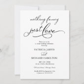 何ファンシーも愛しカジュアル結婚ない 招待状 (正面)