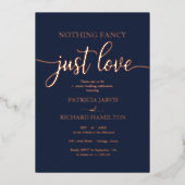 何ファンシーも愛しカジュアル結婚ない 箔招待状 (正面)