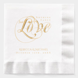 何ファンシーも愛しパーソナライズされた結婚ない 箔ナプキン
