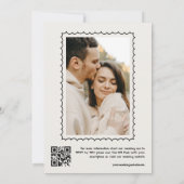 何ファンシーも愛しフランスのて手書き結婚の 招待状 (裏面)