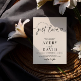 何ファンシーも愛しミニマル結婚ない 招待状