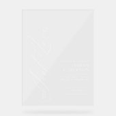 何ファンシーも愛しモダンて結婚も アクリルサイン (正面)