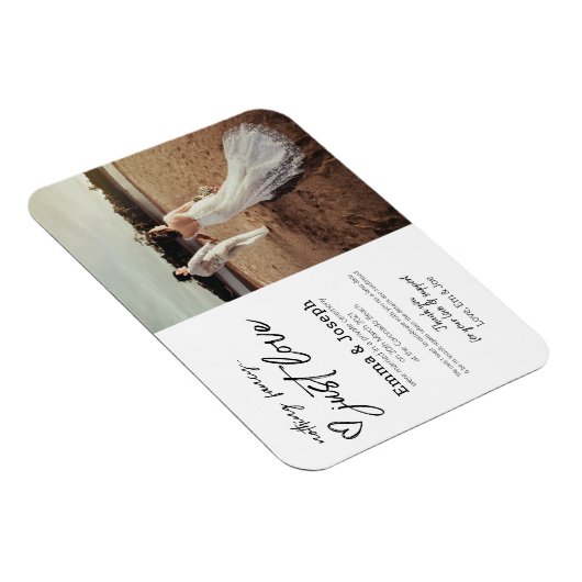 "何ファンシーも愛しモダンない",ミニマル写真 マグネット (右側)