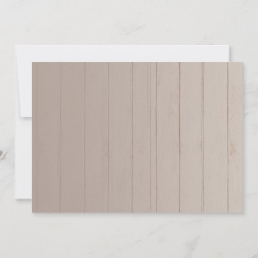 何ファンシーも愛し結婚て素朴ない 招待状 (裏面)