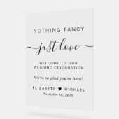 何ファンシーも愛し結婚ない アクリルサイン (傾斜)