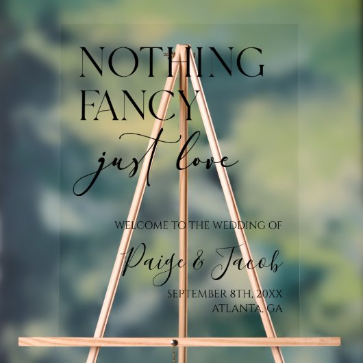 何ファンシーも愛し結婚ない アクリルサイン (ニュートラル)