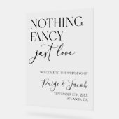 何ファンシーも愛し結婚ない アクリルサイン (傾斜)