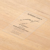 何ファンシーも愛し結婚ない アクリル招待状 (レイダウン)