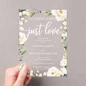 何ファンシーも愛し結婚ない アクリル招待状 (インサイチュ (ポータブル))