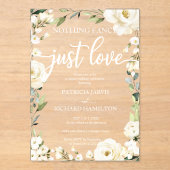 何ファンシーも愛し結婚ない アクリル招待状 (正面)