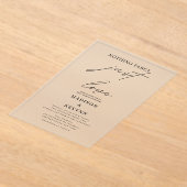 何ファンシーも愛し結婚ない アクリル招待状 (レイダウン)