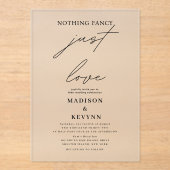 何ファンシーも愛し結婚ない アクリル招待状 (正面)