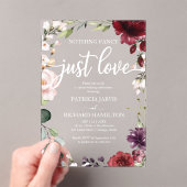 何ファンシーも愛し結婚ない アクリル招待状 (インサイチュ (ポータブル))