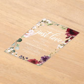 何ファンシーも愛し結婚ない アクリル招待状 (レイダウン)