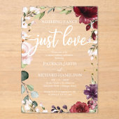 何ファンシーも愛し結婚ない アクリル招待状 (正面)