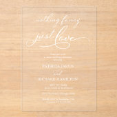 何ファンシーも愛し結婚ない アクリル招待状 (正面)