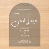 何ファンシーも愛し結婚ない アクリル招待状 (正面)