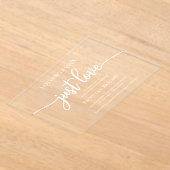 何ファンシーも愛し結婚ない アクリル招待状 (レイダウン)