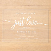 何ファンシーも愛し結婚ない アクリル招待状 (正面)