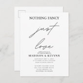 何ファンシーも愛し結婚ない インビテーションポストカード (正面/裏面)