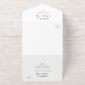 何ファンシーも愛し結婚ない オールインワン招待状 (外側)