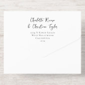 何ファンシーも愛し結婚ない オールインワン招待状 (背面)