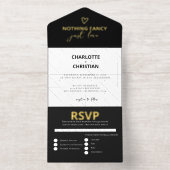 何ファンシーも愛し結婚ない オールインワン招待状 (内側)